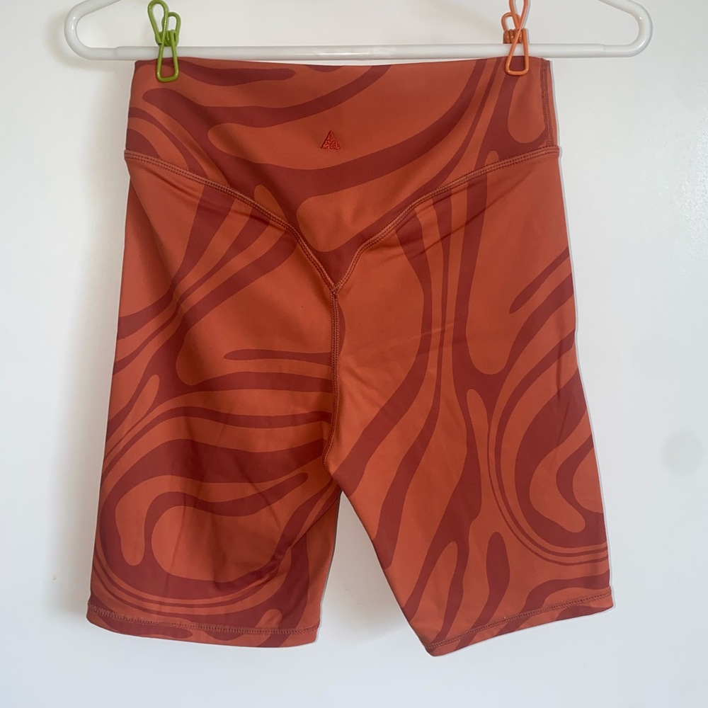 Vitality Orange Patterned Shorts - image 1